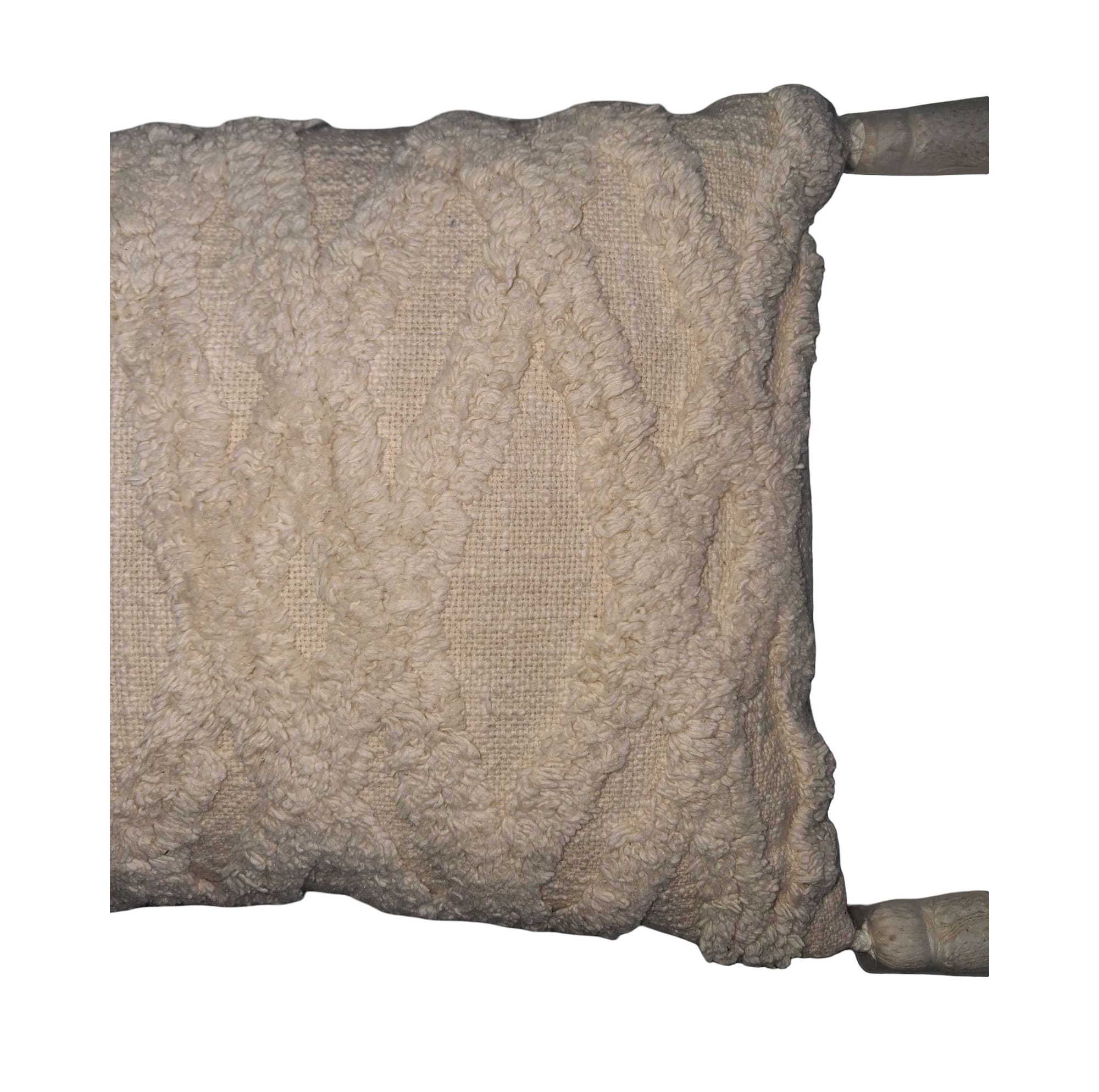 12" x 18" Ivory Tufted Throw Pillow by Ashland®
